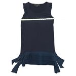 French Connection French Connections Navy Ruffle Hem Dress Size 6 Photo 3