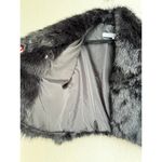 NWT Petal+Pup Long Sleeve Sarai Fuzzy Faux Fur Coat Jacket Black Women's Large Photo 3