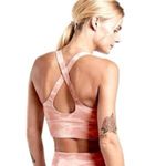 Athleta Warrior longline bra pink camo size small A-C Photo 1