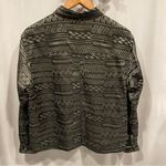 Chico's Fab Chico’s design black gray/silver zig zag silk blouse Photo 2