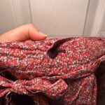 Gap Red pink ditzy floral mini skirt women's 10 cottage girly prairie summer Photo 3