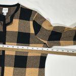 J.Crew Vaness Re Imagined Buffalo Check Open Front Cardigan Sweater Tan Plaid XS Photo 7