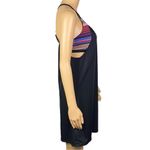 Athleta “Black Multi Blousy Tankini Swim Dress” w/built-in bra. Size 34 B/C. EUC Photo 2