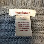 Sundance  Cardigan Sweater Cable Knit Open Front Long Sleeve Gray Small Photo 2