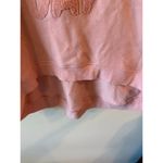 Green Tea Rose All Day Fleece Sweatshirt Oversized Cotton Pink Women's Size XXL Photo 5