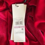 Calvin Klein NWT Red Velvet Mock Neck Tired Dress SZ-6 Photo 5