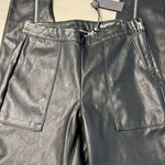 BLANK NYC  The Bond Black Faux‎ Leather Pants with Zip Details Size 25 Photo 5