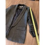 Veronica Beard  Clay Open front Shawl lapel Boyfriend Blazer Green/ Brown wool 8 Photo 7