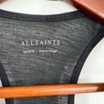 All Saints black floral boho burn out tank top pull over shirt size medium Photo 4