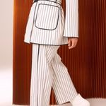 C/MEO COLLECTIVE 🌟 C/MEO EFFIGURATE PINSTRIPE WIDE LEG PANTS Photo 3