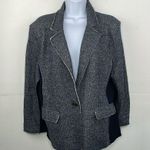 Tommy Hilfiger Soft Fabric Mix Media Cotton Mix Blazer raw hem size Large Photo 2