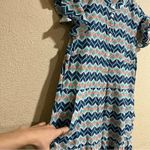 Paloma Blue Isabel geometric ruffle maxi dress Size L Photo 5