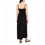 1. State Black Maxi Dress w/ Spaghetti Straps Empire Waist &‎ Cream Crochet Trim size XS Photo 1
