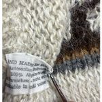 Handmade Alpaca Wool Sweater Artisan Hand Made in Bolivia Aztec Women's Size Medium VNeck Photo 5