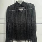 Sugar Lips  Women's Lurex Smocked Neck Top Photo 5