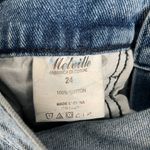 Brandy Melville Melville Jeans Women’s 24 Light Wash Distressed Button Fly Cotton Y2K Straight Photo 6
