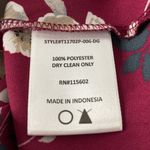 Lush Clothing Lush Floral Plunge Neck Long Sleeve Blouse, Red, Medium Photo 5