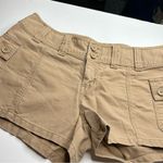 Aeropostale Vintage 2000s Y2K Tan Cargo Shorts Relaxed Fit 9/10 Photo 4