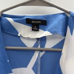 Alfani Blue and‎ White Floral Blouse Size M Photo 1
