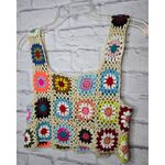 Illa Illa boho floral cotton crochet tank top festival one size. Photo 5