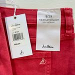 Sam Edelman New  The Stiletto High Rise Shorts Cherry Red Photo 10