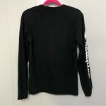 Champion Vintage Black Spellout Logo Crewneck Long-sleeve 90s Athleisure Shirt S Photo 2