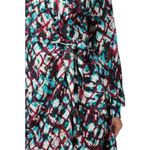 💕SALONI💕 Mari Wrap Dress ~ Amrita Watercolor US 2 Mini 100% Silk Charmeuse Photo 9