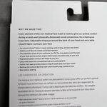 Lululemon Double Strap Face Mask NWT Unopened/Unused *BRAND NEW* (DYBZ) Photo 7