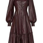Nicholas Faux Leather Larisa Dress Flawed Size 4 Photo 0