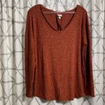 A New Day Women's Burnt Orange Long Sleeve Top Photo 3