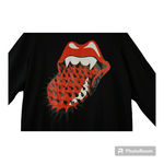 Rolling Stones The Black Sweatshirt with Red Graphic Photo 1
