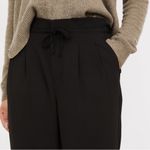Madewell Black Drapey Drawstring Paperbag Pants 10 Photo 12