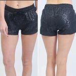 Zyia Active Black Leopard Print Bomber Workout Training Shorts womens L new nwt Photo 7