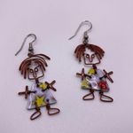 Handmade Dancing Music Festival Girl Earrings Photo 2