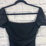 Princess Polly Charvi black mesh cap sleeve bodycon mini dress 6 Photo 2