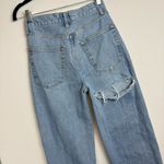 BDG  High Rise Baggy Jeans Sz 24 Light Wash Denim Distressed Fromt Back Photo 11