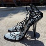 Giuseppe Zanotti  Black Strappy Heels size 37 Photo 1