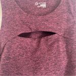 Aerie  Offline Maroon Heather The Hugger Keyhole High Neck Sport Bra Size XS Photo 1