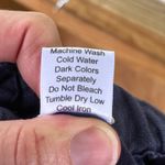 Allen Allen Women's Navy 100% Linen Cropped Pants Size S Photo 5