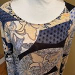 Chico's Black and Cream Patterned Tunic size 2/large Photo 2