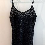 Valentino Garavani Vintage Valentino Intimo Sheer Black Metallic Leopard Print Lingerie Slip Large Photo 0