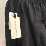 Laura Ashley Women's Black Wide-Leg Pants Size L Casual Elastic Waist Photo 2