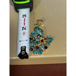 Monet Peacock Brooch gold tone rhinestone covered pin quirky artsy statement Photo 2