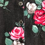 H&M Black/Pink Floral Corduroy Dress. Size 6-9m Photo 3