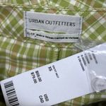 Urban Outfitters NWT Green Plaid Checkered Wrap Buckle Straight Mini Skirt Sz XS Photo 7