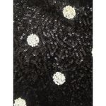 Women Sz: XXS Black and White Sequin Polka Dot Top By J.Crew (b6) Photo 3