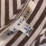 Max Studio Brown & White Stripe Sleeveless Maxi Dress - size large Photo 2