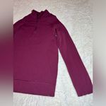 Lululemon Burgundy Quarter Zip Sweater Size 4 Photo 1