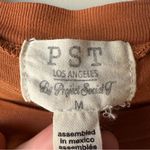 PST Los Angeles Crop Top T Shirt Womens Medium Brown Loose Fit Y2K Photo 1