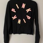 PINK - Victoria's Secret PINK VS Cropped Black Tee Photo 0